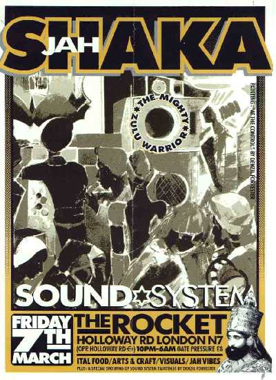 A typical Jah Shaka dance flyer